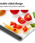 Two Piece Cutting Board Set For Kitchen Prep With One Small Prep Board And One Large Everyday Board non porous