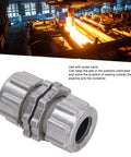 Aluminum Alloy Pulse Valve Quick Connect Adapter For Industrial Dust Collection, 1in pipe connector in silver finish.