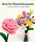 Colorful pipe cleaner flowers from DIY Pipe Cleaner Flower Kit For Adults With Step By Step Video Tutorials 600 Piece Chenille Stem Craft Set.