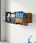Heavy Duty Garage Wall Mount Shelving Unit 2 By 3 Feet Black 1 Pack Holds Up To 200 Lbs For Easy Organization And Storage Bins