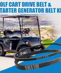 Drive Belt And Starter Belts Kit For Yamaha Golf Carts G2 G5 G8 G9 G11 G14 G16 G19 G20 G21 G22 G29 4 Cycle Gas Models