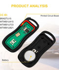 Keyless Entry Remote Fob For Infiniti And Nissan Cars Armada Frontier Murano Pathfinder Quest Sentra Titan Versa Xterra FX35 FX45 QX4 Replacement KBRASTU15 2 Pack Includes Batteries Pre Tested Plug And Play interior view