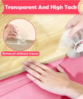 Clear Baby Proofing Edge Protectors And Soft Corner Guards Toddler Ready Furniture Cushion Strips Strong Adhesive Transparent Padding for easy application.