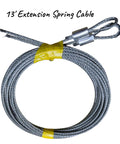 13' extension spring cable for Garage Door Extension Springs Cable And Pulley Kit For 7 To 8 Foot Doors, heavy-duty steel cable