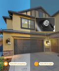 Two Pack Dusk To Dawn Sensor Outdoor Wall Sconce With Photocell Outdoor Wall Light Waterproof Aluminum Porch Light auto on-off