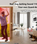 Outdoor Dog Bark Alarm With Motion Detector 1000 Foot Range Realistic Dog Bark Sounds Adjustable Volume Loud Alarm Welcome Ding Dong And Melodies Home Security Sensor For Yard Porch on wall outlet