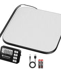 Rock Solid Digital Shipping Scale With Dead On Point 440lb Capacity And Easy Read Display smooth stainless steel top and display.