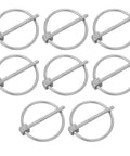 8Pc Stainless Steel Lynch Pin Set With Burrfree Round Pins For Safe Install And Beefy Fastening In Trucks Garden Tools Canoes And Boats Locking Safety Pins For Lawn Mowers Farm Equipment And Trailer Hitches, 8-piece set