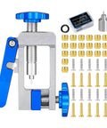 All In One Bike Hydraulic Brake Tool Kit for Easy Disc Brake Maintenance 2 In 1 Copper and Aluminum Alloy Line Cutter Olive Barb Fitting Tool.