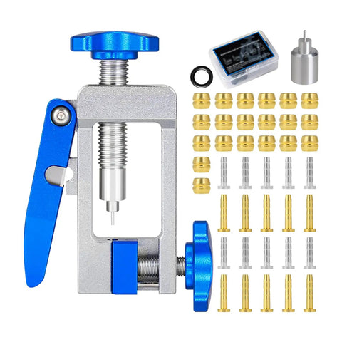 All In One Bike Hydraulic Brake Tool Kit for Easy Disc Brake Maintenance 2 In 1 Copper and Aluminum Alloy Line Cutter Olive Barb Fitting Tool.
