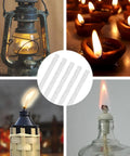 5 Pack Replacement Wicks For Tiki Torches And Oil Lamps Built To Last Premium Long Life Fiberglass Torch Wicks For Durable Burns Bottle Oil Lamp Wicks 25cm 9.85in Outdoors images with lit lamps and torches