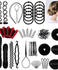 DIY Hair Braiding Tool Kit For Fast Spiral Braids Complete Styling Set with accessories like clips, combs, and pads