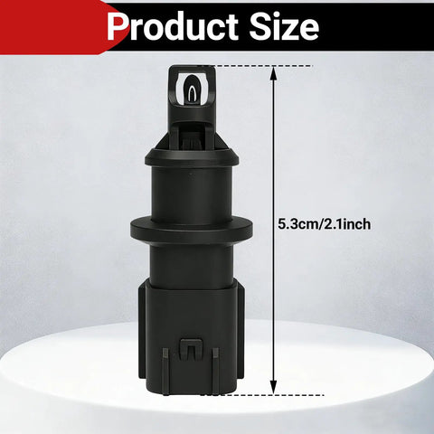 Top Shelf Intake Air Temperature Sensor Iat No Sweat Install, black, 5.3cm/2.1inch, measures air density for fuel adjustment.