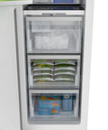 Interior view of 18 Inch Panel Ready Freezer Column With 8.6 Cubic Feet Heavy Duty Storage, Built In Ice Maker, Frost Free Energy Star Rated.