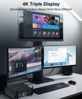 All Day Silent Mini PC Powered By Intel Core I7 Processor Paired With 32GB Ram And 1TB SSD Storage under 4K triple display setup.