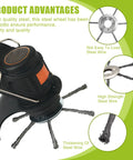 7 Inch Gas Trimmer Head Universal Steel Wire Weed Eater Brush Cutter Head With Install Kit highlighting steel wire advantages