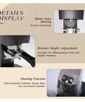 Electric Coffee Tamper Featuring Adjustable Pressure Automatic Espresso Device Delivers Straight Up Professional Results For Next Level Crema Every Single Shot Since It Truly Hits Different. Display of features like metal auto sensing and bracket height adjustment.