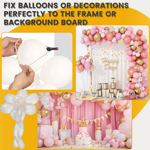 Pro Grade Balloon Arch Kit With Heavy Duty Clips And All In One Accessories For Backdrops And Parties, Easy Setup For DIY Photoshoots