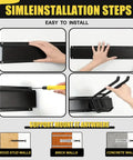 Installation guide for 64 Inch Garage Tool Organizer Wall Mount With 18 Adjustable Garden Tool Hanger Rack and Hooks
