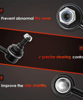 Beefed Up Front Sway Bar End Links Two Pack For Malibu Cobalt HHR 2004 To 2012 black steel 300mm front suspension links