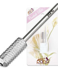 PANA nail drill bit, 3/32 in, small smooth round-top safety carbide, silver, coarse for gel/acrylic removal