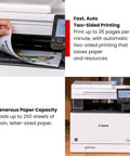 Color Wireless Duplex Printer All In One With Scanner Copy Fax Four In One 35 PPM Color And Black White Auto Document Feeder