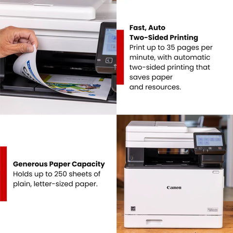 Color Wireless Duplex Printer All In One With Scanner Copy Fax Four In One 35 PPM Color And Black White Auto Document Feeder