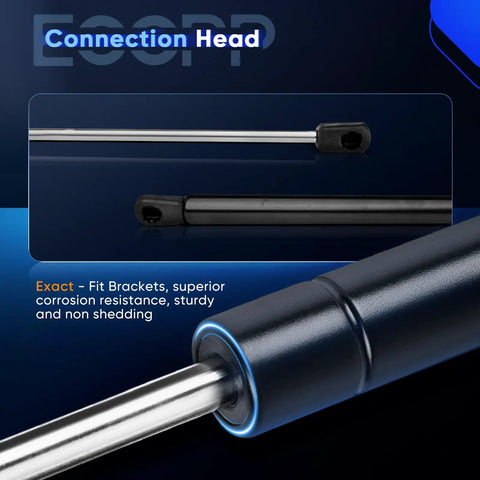Connection head detail of Rear Hatch Lift Supports Struts Gas Springs Shocks For VW Type 1 Beetle 1998 To 2010 Set Of 2