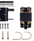 Heavy Duty Two Way Fence Gate Latch Built Tough As Nails For Livestock Corrals Round Tube Metal Gates With Zinc Coated Rust Resistant Steel And Screws Included, includes mount and screws.