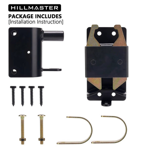 Heavy Duty Two Way Fence Gate Latch Built Tough As Nails For Livestock Corrals Round Tube Metal Gates With Zinc Coated Rust Resistant Steel And Screws Included, includes mount and screws.
