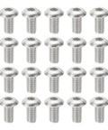 Top Shelf Heavy Duty Button Head Socket Cap Screws, 20 Pack Number 10-32 By 3/8 Inch 304 Stainless Steel, smooth finish.