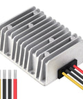 DC-DC Boost Converter 12V To 24V Up To 25A 600W Step Up Regulator Module For Cars Input 10V To 16V High Efficiency Up To 95 Percent Reliable Car Power Supply, metal fins, colored wires