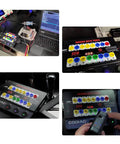 Auto ECU Breakout Box GT100 OBDII Protocol Detector setup with laptop for diagnostics and coding.