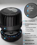Close-up of Electric Mason Jar Vacuum Sealer Kit For Wide Mouth And Regular Mouth Jars with Type C charging port and LED display