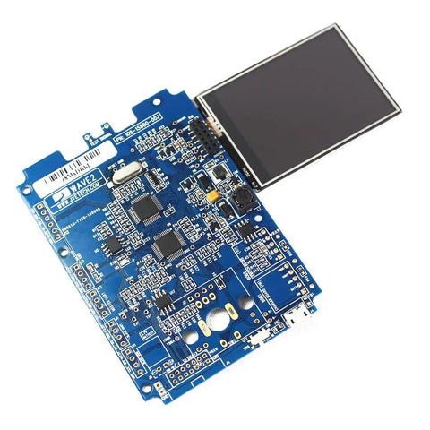 Dual Channel Handheld Digital Oscilloscope Kit With Two Point Four Inch Touch Screen showing circuit board layout