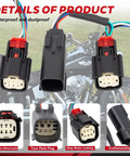 Tour Pack Power Tap Wiring Harness With Quick Disconnect For Harley Davidson Tour Pak 2014 2022 close-up connectors.