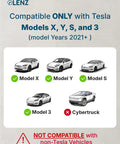 Ccs1 To Nacs Electric Vehicle Charging Adapter Compatible With Tesla And All Nacs Port Cars showing compatible Tesla models X, Y, S, 3.