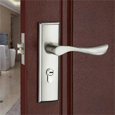 Silent Room Door Lock Handle For Privacy And Easy Access Modern Interior Knob With Single Bolt Anti Theft Gate Hardware