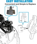 Dope Disc Brake Pads With Installation Tool For TRP Tektro Shimano, Semi Metallic Copper Fiber Pads For Quiet Braking