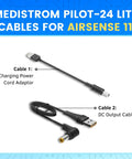 Power Cord Kit For AirSense 11 CPAP Backup Power And Travel Use With Pilot 24 Lite Cable Kit Includes DC Output Cable And Charging Adapter Cable For Reliable CPAP Therapy On The Go.