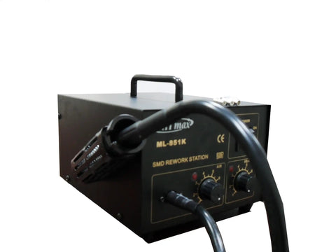Hot Air Pencil Rework Station For Precise PCB Repairs, ESD Safe Non Touch Soldering with lightweight ergonomic handle and controls