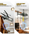 RC Helicopter For Beginners With Altitude Hold Gyro Stabilization And LED Lights, Kid Friendly Remote Control Toy In Indoor Setting