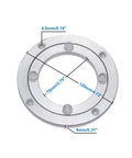 Heavy Duty Aluminum Lazy Susan Turntable Bearing Swivel Plate For Dining Tables 4 Inch 120mm Diameter 8mm Thick 20kg Load Capacity