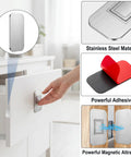 Super Strong 24 Pack Cabinet Magnets With Adhesive Secure Door Closure For Drawers And Cupboards Super sturdy stainless steel catch on drawer.