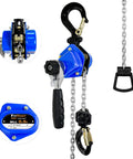 Compact Half Ton Mini Lever Chain Hoist With 10 Ft Lift And 1100 Lb Capacity, Alloy Steel G80 Chain, Heavy Duty Hooks