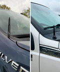 American Flag Tire Valve Cap Antenna, Go-To Universal Short Replacement For Trucks And SUVs on Chevy Silverado and Ford F250