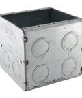 Heavy Duty 2-Gang Masonry Electrical Box, 3-1/2 Inch Deep, Nongangable With Conduit Knockouts, 3-25/32 Inch Wide, Gray