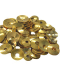 Brass Clock Washers 100 Piece Set For Mantel Clock Repair And Maintenance Round Hole Washers in Assorted Sizes