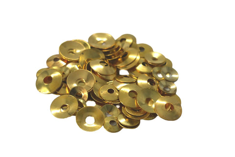 Brass Clock Washers 100 Piece Set For Mantel Clock Repair And Maintenance Round Hole Washers in Assorted Sizes