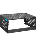 Foldable 12 Inch Depth Open Frame Server Rack For Wall Or Desk Mount Ultra Versatile 1U Blank Panel Included Supports Shallow Servers And 19 Inch IT Gear Handles Up To 180 Lbs No Assembly Required Easy Setup